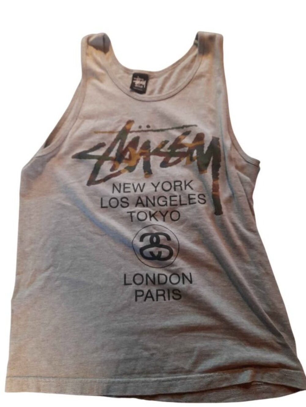 Stussy Mens Tank Printed Top Medium